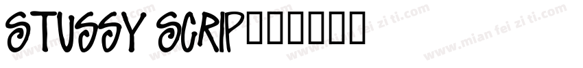 Stussy Scrip字体转换
